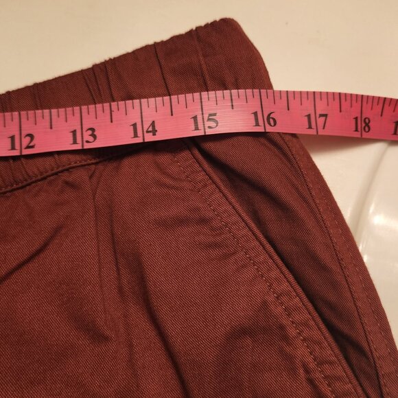 Pact Brick Red Organic Cotton Drawstring pants - Size Large - Picture 3 of 5